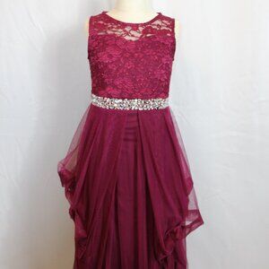 Speechless Burgundy Lace Dress Girls Size 7